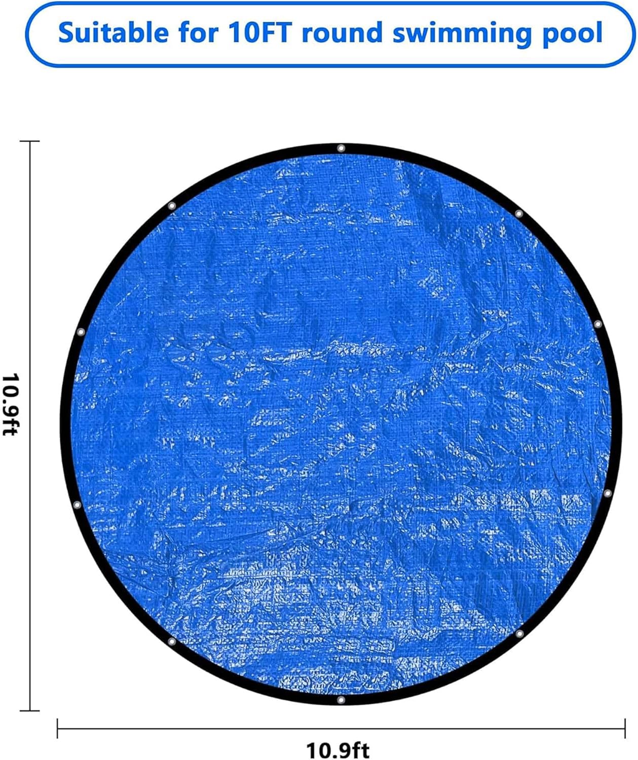 10 Ft Dust Pool Cover Protector-Solar Cover for Round Frame Pools-Pool Cover for Round Inflatable-Pool Cover V1258-DP02-C-539