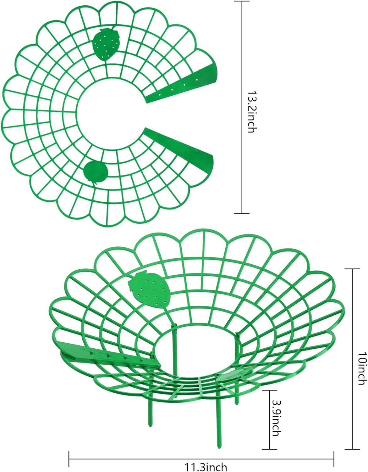 15Pack Strawberry Supports - Strawberry Plant Support Stand Strawberry Growing Racks Protector Strawberry V1258-DP02-C-548
