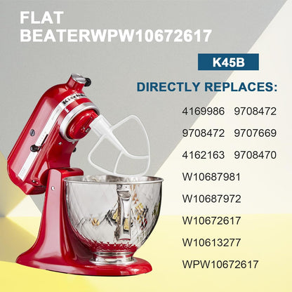 K45B Coated Flat Beater for KitchenAid Mixer, Kitchen Aid Mixer Accessory Kitchenaid Mixer Attachments V1258-DP02-C-550