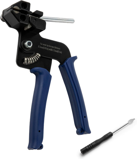 Metal Zip Ties Cutter for Stainless Steel Tie Wrap,Tensioning Installation Cutting Tool for Self-Locking V1258-DP02-C-564