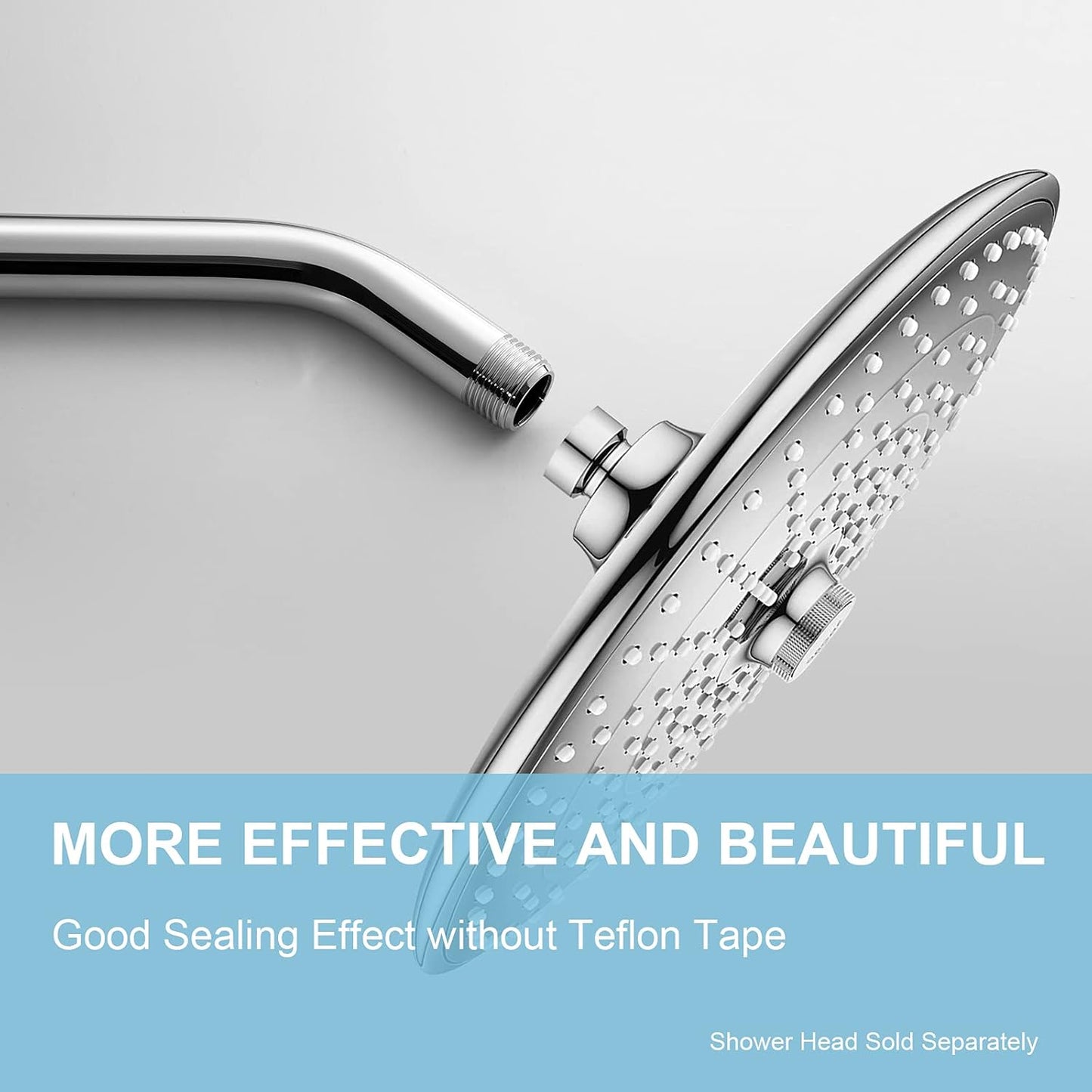 Shower Arm 10 in Bundle with 9 Mode Shower Head, Chrome V1258-DP02-C-566