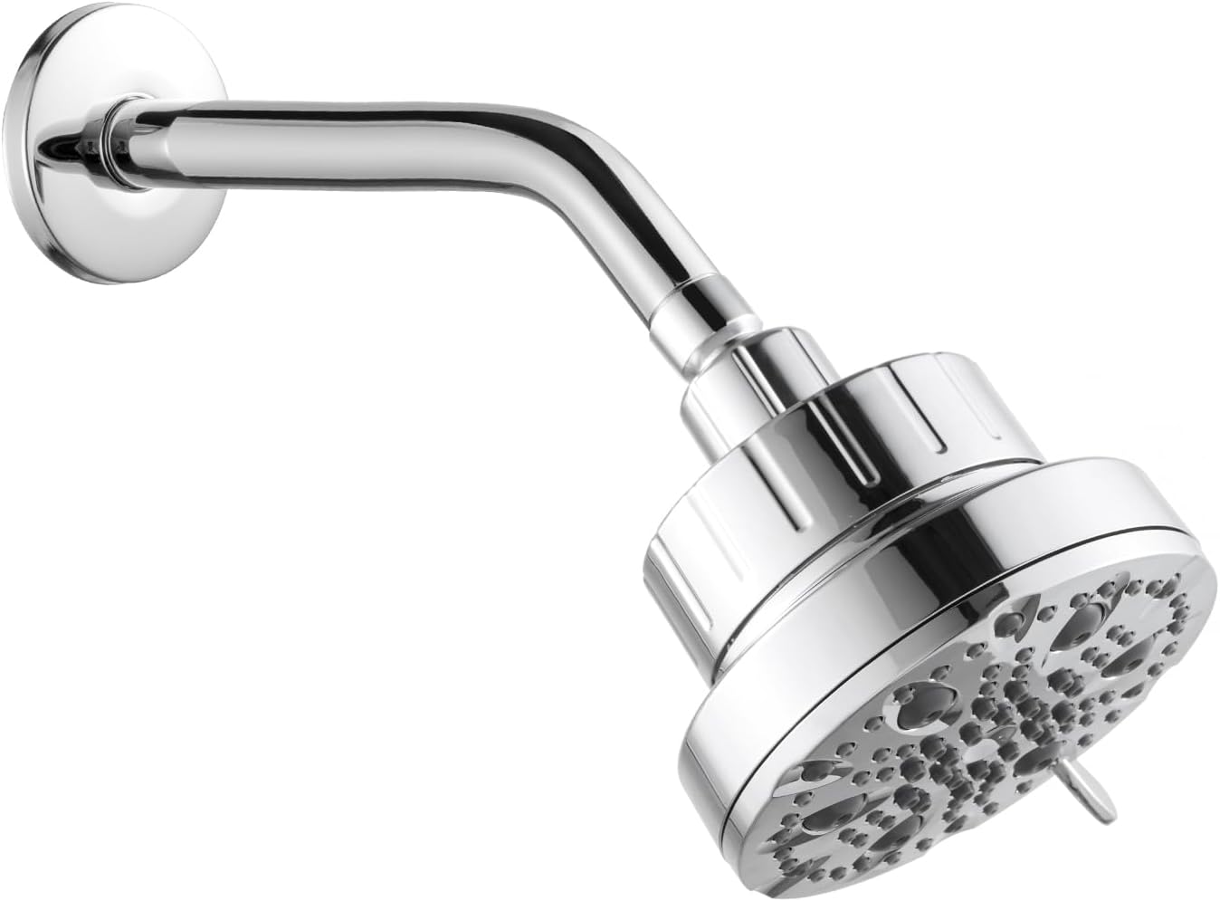 Shower Arm 10 in Bundle with 9 Mode Filtered Shower Head, Chrome V1258-DP02-C-568