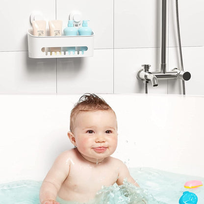 Suction Cup Shower Caddy - No Drilling Removable Shower Caddy - Powerful Suction Shower Organizer Max Hold V1258-DP02-C-578
