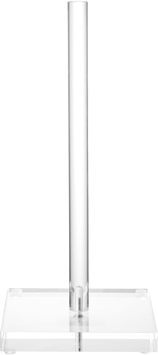 Transparent Acrylic Paper Towel Stand Holder, Freestanding Tabletop Roll Paper Tower Holder, Countertop Paper V1258-DP02-C-586