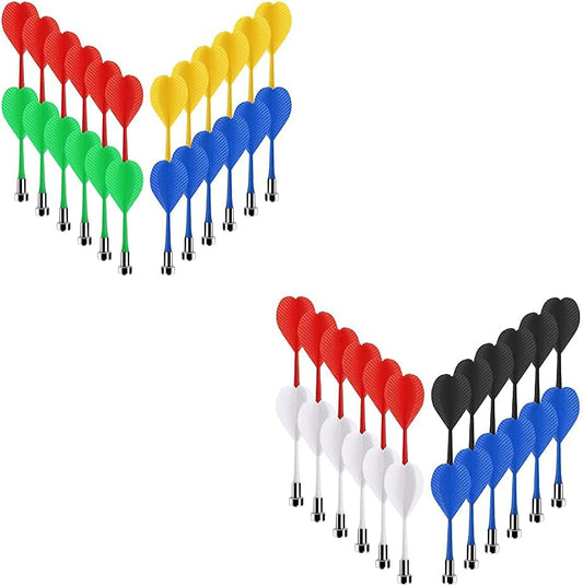 24 pcs +24 pcs Magnetic Darts Bundle, Safe Plastic Darts Replacement Dart for Magnet Dartboard V1258-DP02-C-591
