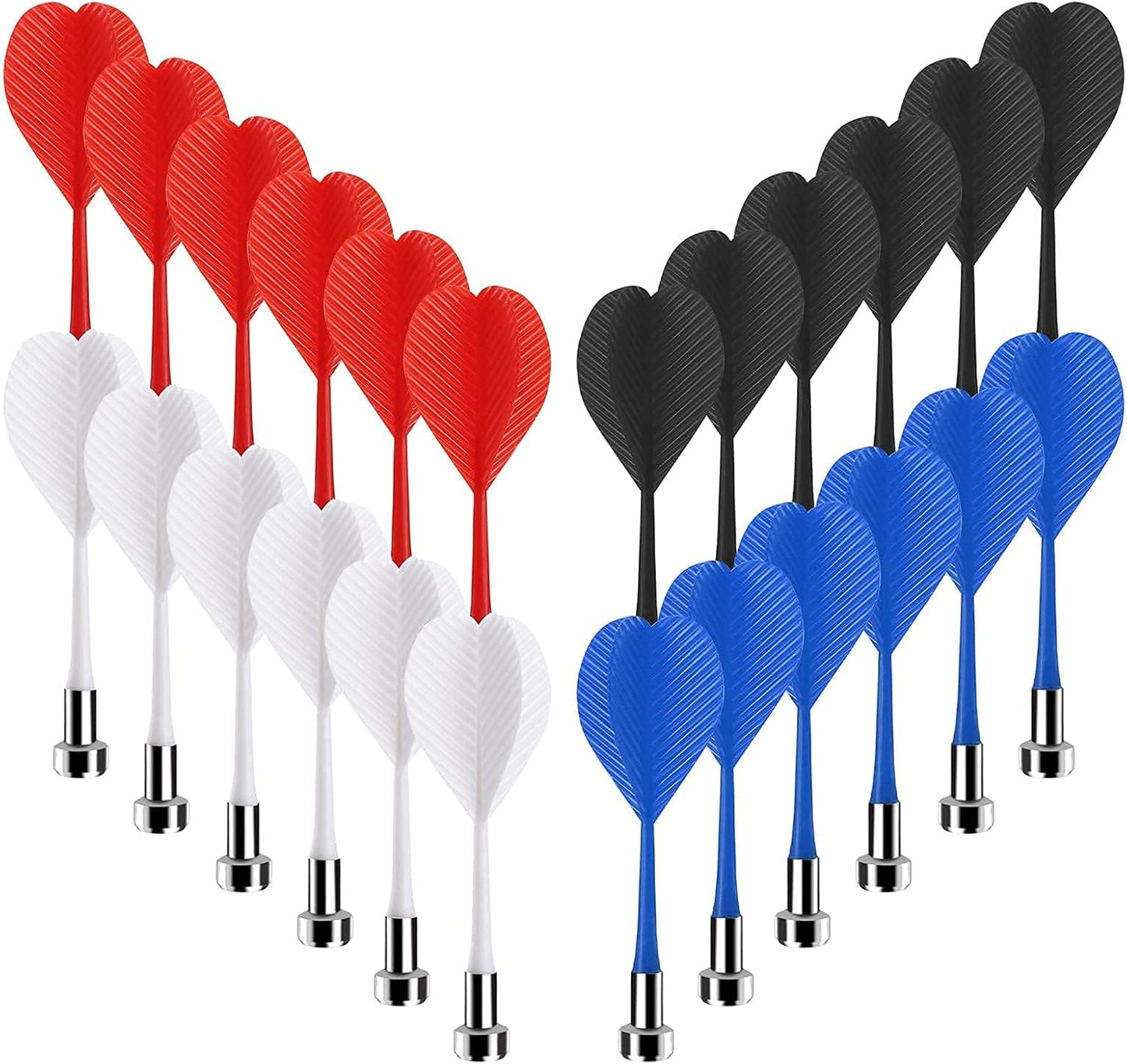 24 pcs +24 pcs Magnetic Darts Bundle, Safe Plastic Darts Replacement Dart for Magnet Dartboard V1258-DP02-C-591