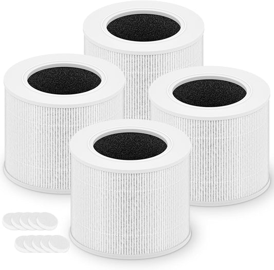 Core Mini Replacement Filter for LEVOIT Core Mini and Core Mini-P Air Purifier, 3-in-1 H13 Grade True HEPA V1258-DP02-C-601