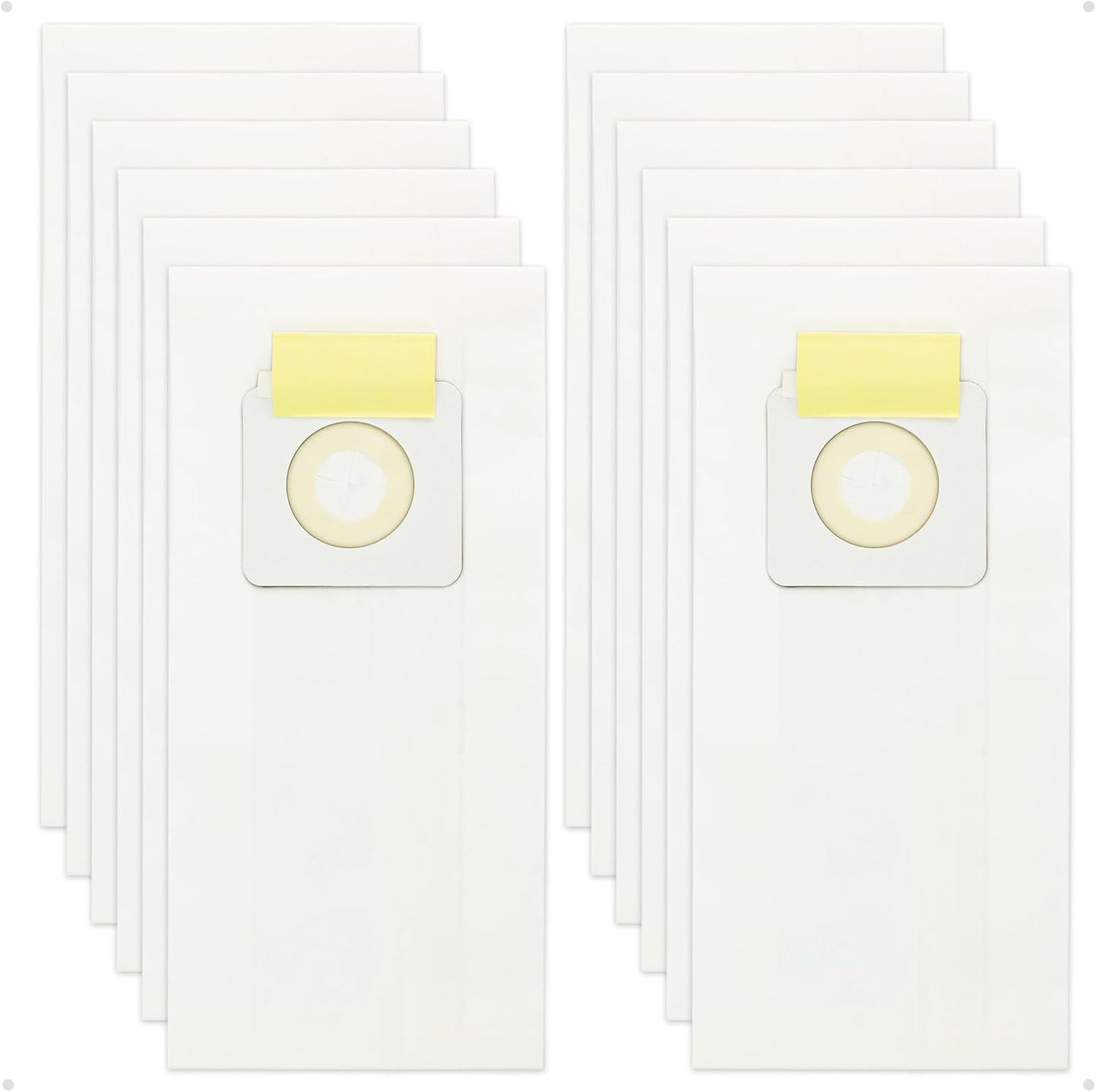 12 Pack Style 7 Vacuum Bags Replacement Compatible with Bissell PowerForce Bagged Uprights Vacuums 3522 3545 V1258-DP02-C-604