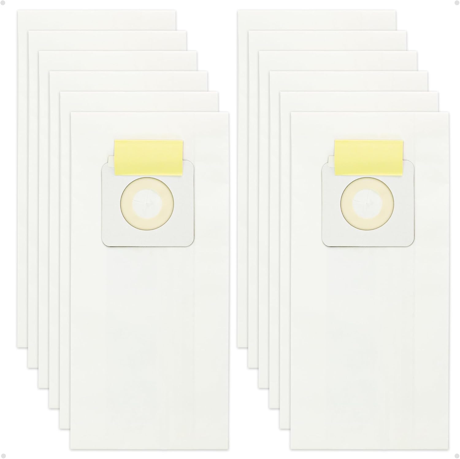 12 Pack Style 7 Vacuum Bags Replacement Compatible with Bissell PowerForce Bagged Uprights Vacuums 3522 3545 V1258-DP02-C-604