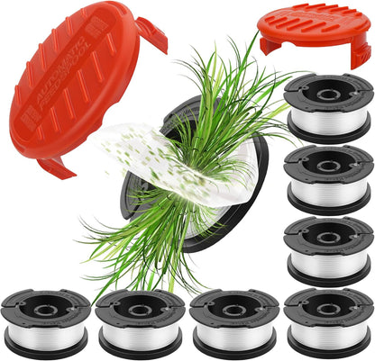 10 Pack Weed Eater String Compatible with Black and Decker 0.065" AF-100 Autofeed Replacement Spools 240ft V1258-DP02-C-611