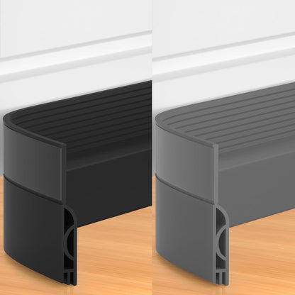 39 Inch Door Draft Stopper 2 Pack Black & Gray V1258-DP02-C-617