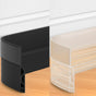 39 Inch Door Draft Stopper 2 Pack Black & Transparent V1258-DP02-C-618