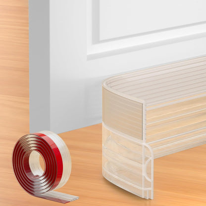 39 Inch Door Draft Stopper 2 Pack White & Transparent V1258-DP02-C-620