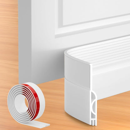 39 Inch Door Draft Stopper 2 Pack White & Gray V1258-DP02-C-621