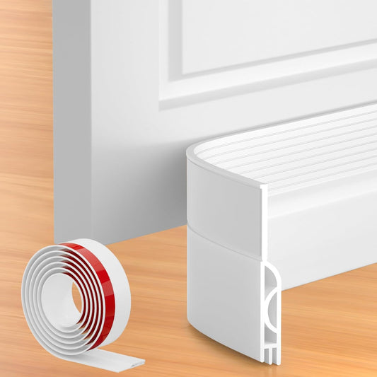 39 Inch Door Draft Stopper 2 Pack White & Gray V1258-DP02-C-621