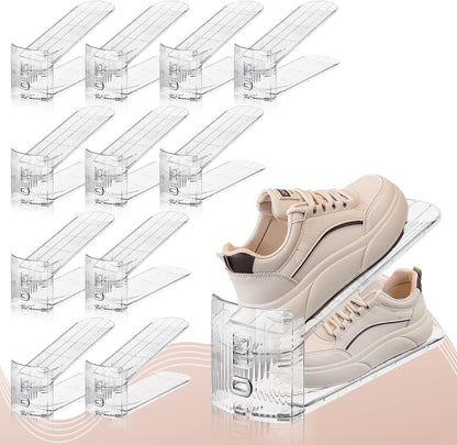 Shoe Slots Organizer for Closet,12PACK Shoe Stacker Shoe Rack Organizer for Closet Space Saver Storage Shoe V1258-DP02-C-624
