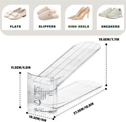 Shoe Slots Organizer for Closet,12PACK Shoe Stacker Shoe Rack Organizer for Closet Space Saver Storage Shoe V1258-DP02-C-624