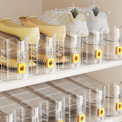 Shoe Slots Organizer for Closet, Shoe Stacker Organizer Double Layer Stack Shoe Rack, Shoe Display Shelf 50% V1258-DP02-C-625