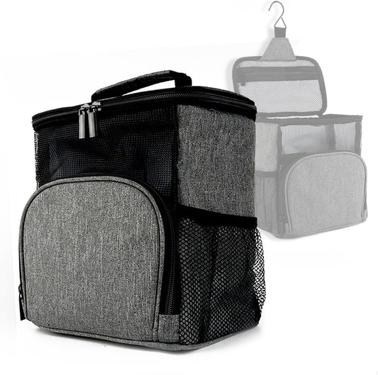Mesh Shower Caddy Tote Bag, Portable Toiletry Bag Bath Organizer for College Dorms, Gym, Camp, Women and Men V1258-DP02-C-628