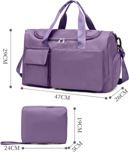 Gym Bag, For Both Men and Women, Foldable, With Shoe Compartment and Wet/Dry Compartment V1258-DP02-C-632