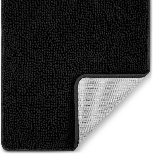 Soft Shaggy Bathroom Rug - Ultra Absorbent Bath Mat - Microfiber Thick Bath Rug for Bathroom, Under The Sink, V1258-DP02-C-637