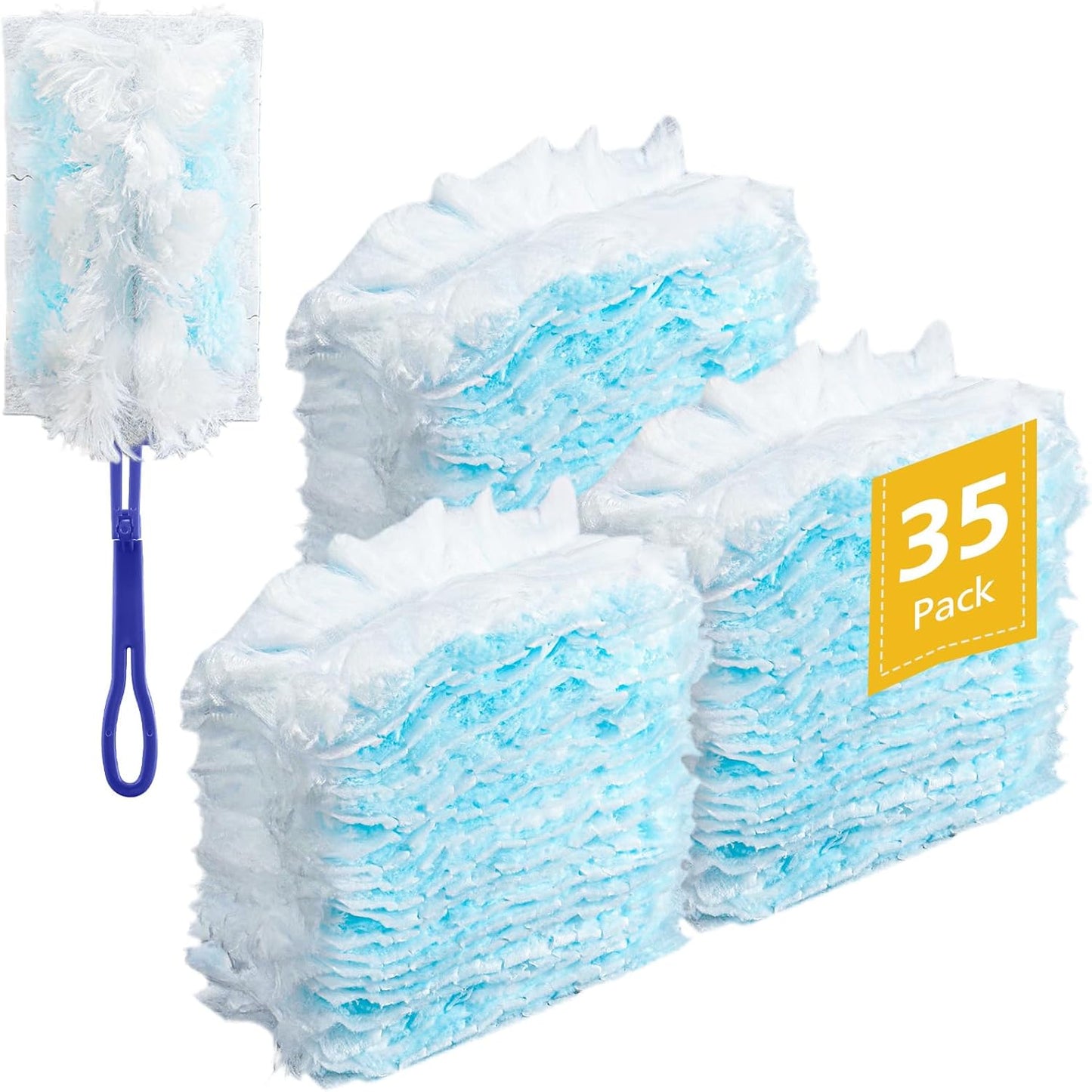 Duster Refills for Swiffer Dusters, 35 Count Disposable Duster Refill Heavy Duty Dusters Refills Replacement V1258-DP02-C-640