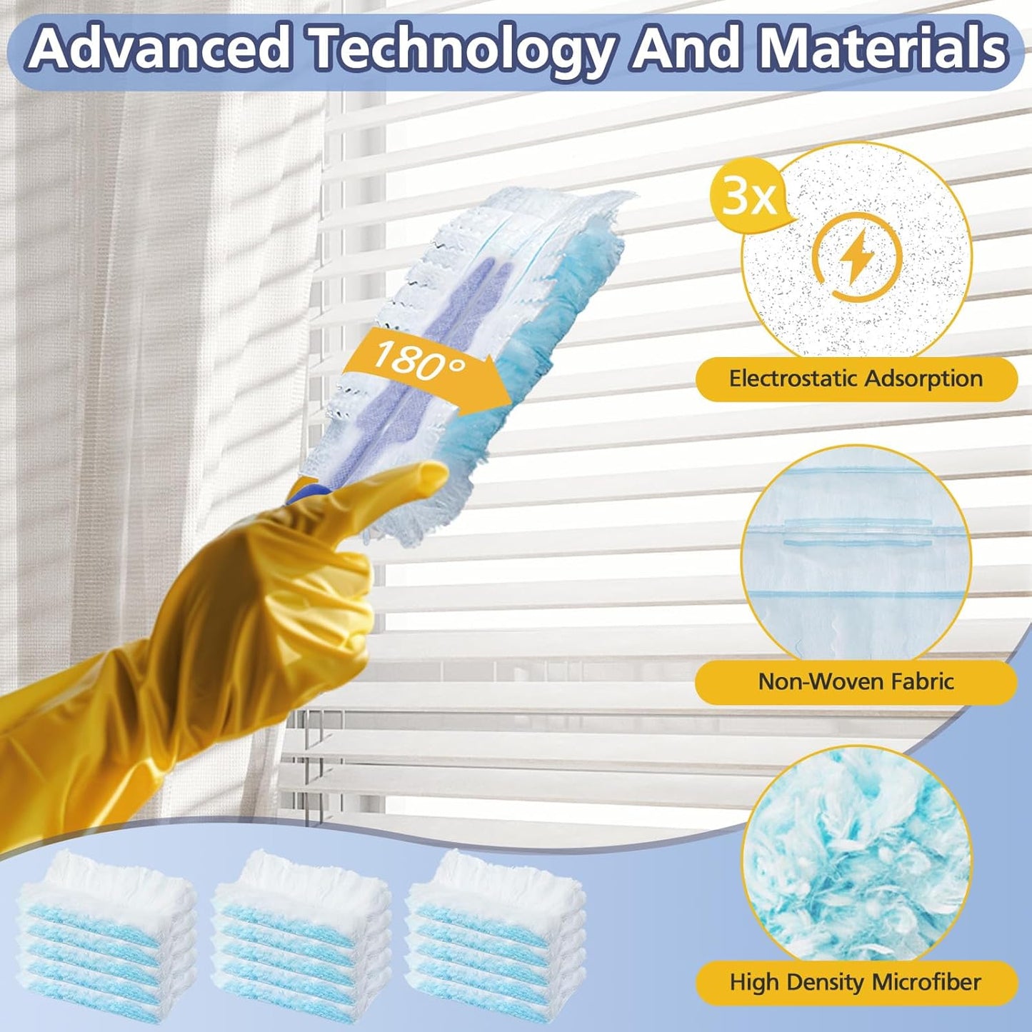 Duster Refills for Swiffer Dusters, 35 Count Disposable Duster Refill Heavy Duty Dusters Refills Replacement V1258-DP02-C-640