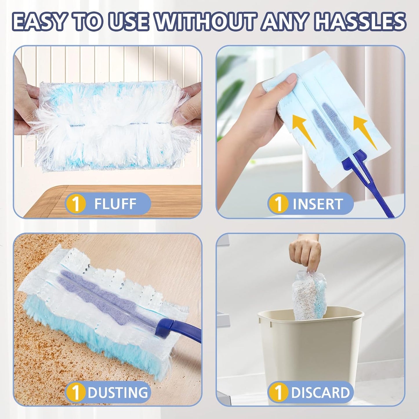 Duster Refills for Swiffer Dusters, 35 Count Disposable Duster Refill Heavy Duty Dusters Refills Replacement V1258-DP02-C-640