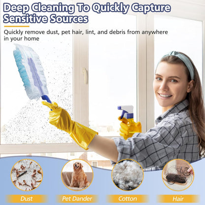 Duster Refills for Swiffer Dusters, 35 Count Disposable Duster Refill Heavy Duty Dusters Refills Replacement V1258-DP02-C-640