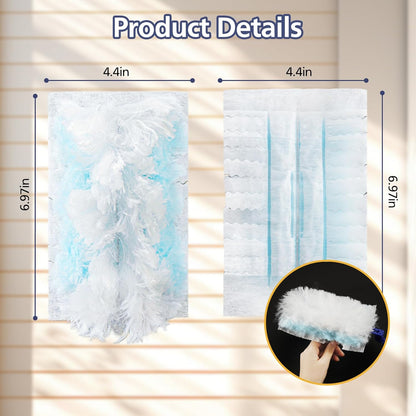 Duster Refills for Swiffer Dusters, 35 Count Disposable Duster Refill Heavy Duty Dusters Refills Replacement V1258-DP02-C-640