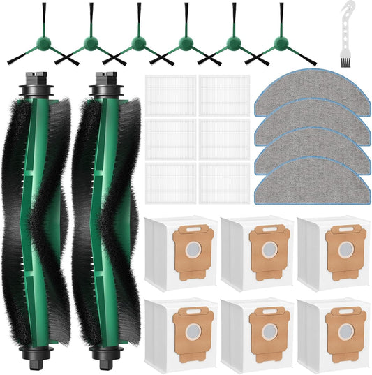 25 Pcs Replacement Parts for iRobot Roomba 104/105 Vac/ 105 Combo/ Q052 Robot Vacuum, Q0520 105 Accessories V1258-DP02-C-641