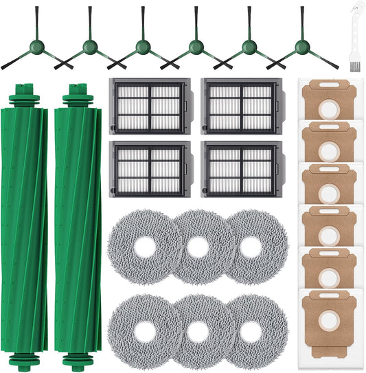 25 Pcs Replacement Parts Kit for iRobot Roomba Plus 405/505 / 507 Combo Robot Vacuum, Accessories Include 2 V1258-DP02-C-647
