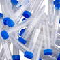 Ackers Conical Centrifuge Tubes 15mL, 100 Pcs Sterile Plastic Test Tubes with Screw Caps, Polypropylene V1258-DP02-C-65
