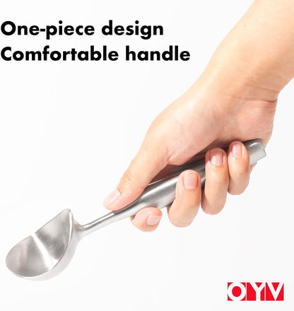 Silicone Whisk & Stainless Steel Ice Cream Scoop Set, Kitchen Essentials for Cooking and Desserts V1258-DP02-C-658