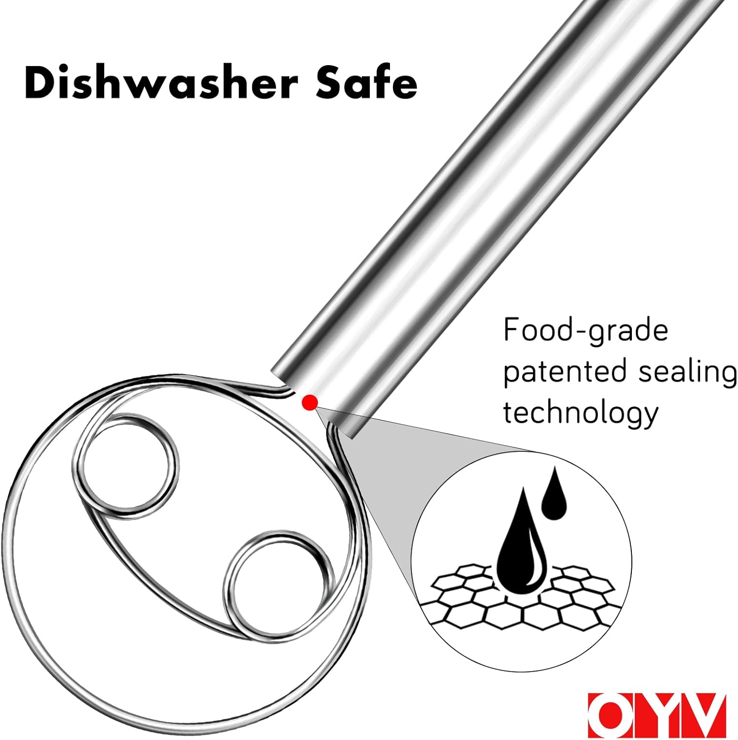 Silicone Whisk & Dough Whisk Set, Kitchen Whisks for Cooking and Baking V1258-DP02-C-660