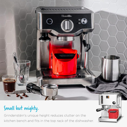 Grindenstein Sturdy, Compact, Modern Space-Saving Espresso Coffee Grind Knock Box - Black V1258-DP02-C-661