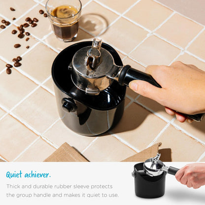 Grindenstein Sturdy, Compact, Modern Space-Saving Espresso Coffee Grind Knock Box - Black V1258-DP02-C-661
