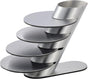 Cup Coasters, Cup Coasters Set with Decorative Rack, Stainless Steel Tabletop Display Round Cup Coaster with V1258-DP02-C-669