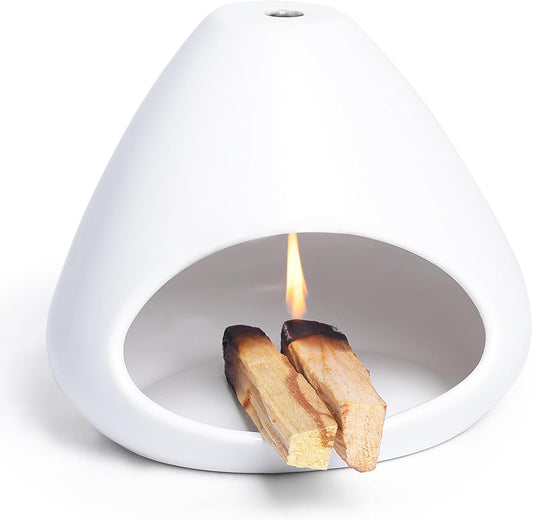 Ceramic Palo Santo Holder - Modern Incense Burner for Meditation,Yoga and Energy Cleansing - Wood Sticks V1258-DP02-C-67