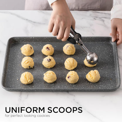 Social Chef Stainless Cookie Scoop Set - Small Cookie Dough Scooper for Great Cookies Sized Cookies - Small V1258-DP02-C-678