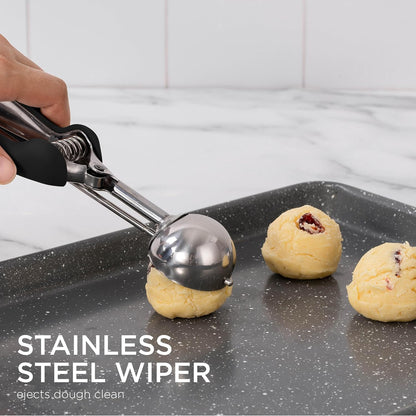 Social Chef Stainless Cookie Scoop Set - Small Cookie Dough Scooper for Great Cookies Sized Cookies - Small V1258-DP02-C-678