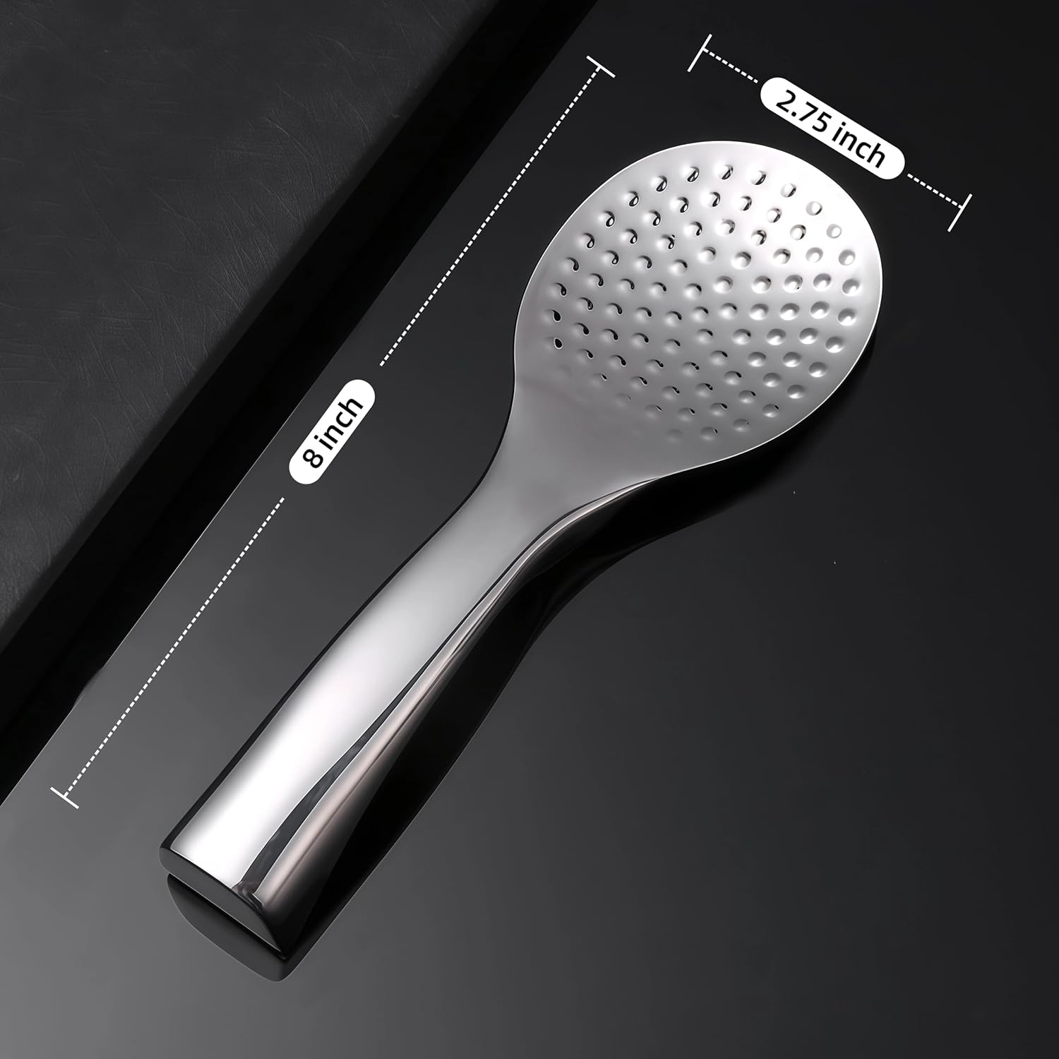 18/8 Stainless Steel Rice Paddle, Non-Stick Rice Spoon, Mirror Finish, Stand-Up Design, Serving Spoon for V1258-DP02-C-681
