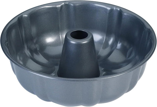 10-Inch Nonstick Cake Pan, Fluted Tube Pan for Pound Cakes, Muffins, Angel Food Cake, Coffee Cake, and More - V1258-DP02-C-685