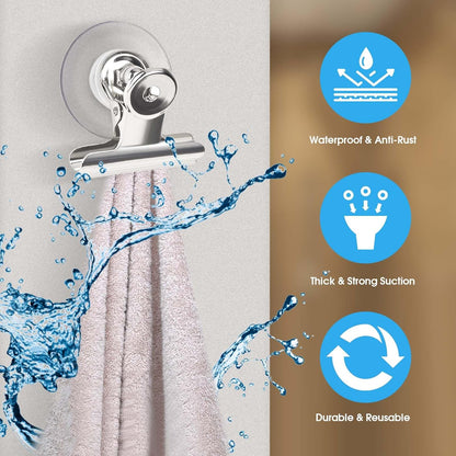 Suction Cup Clips for Windows 24Pcs Suction Clips Clear Suction Cup Clamp Holder Suction Cups with Clips for V1258-DP02-C-689