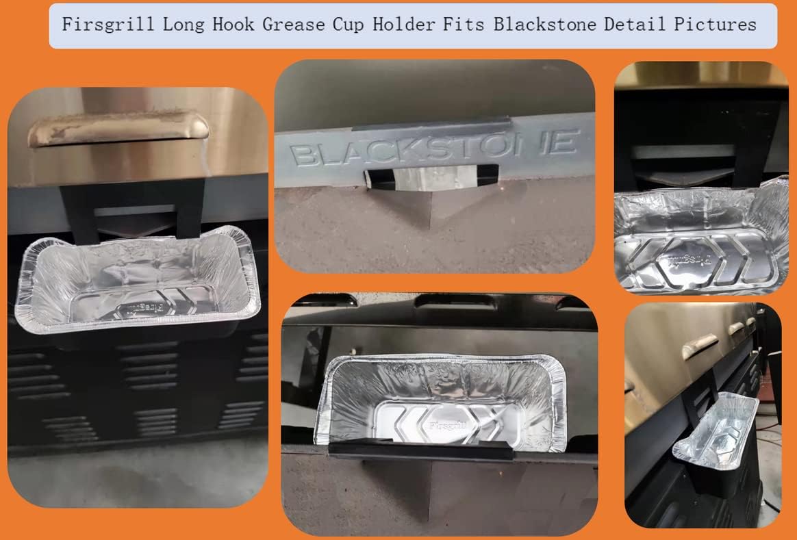 Professional Replacement Blackstone Griddle 17, 22, 28, 30 & 36 inches Grease Cup Foil Tray pan V1258-DP02-C-703