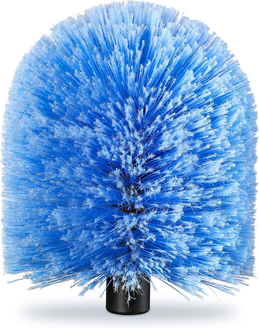 Twist-On Cobweb Duster Head Brush, Fits Standard 3/4 inch Threaded Poles, Attachment Spider Web Duster Brush V1258-DP02-C-717