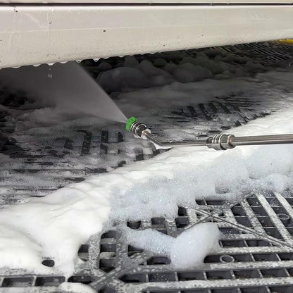 Pressure Washer Extension Wand - Gutter Cleaner Attachment - 30 degrees, 90 degrees, 120 degrees Curved Rod, V1258-DP02-C-720