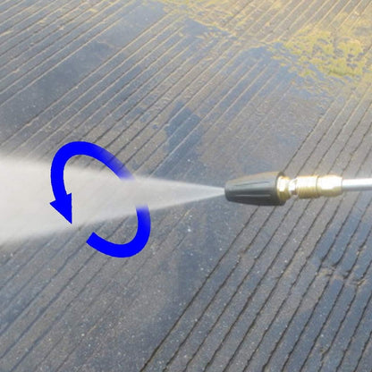 Turbo Nozzle for Pressure Washer, Rotating Nozzle and 5 Tips, 1/4 Inch Quick Connect, 3600 PSI, Orifice 2.5 V1258-DP02-C-723