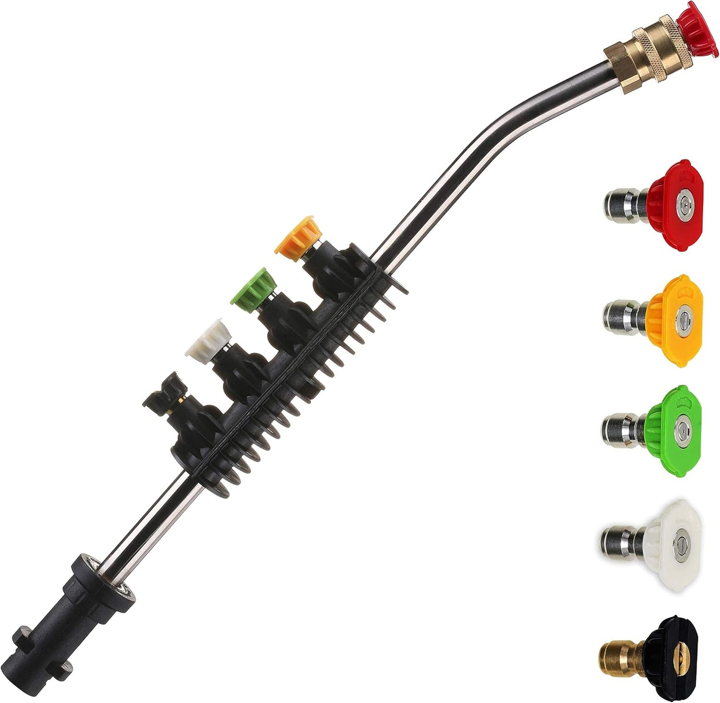 Pressure Washer Wand Extension with Adapter, Replacement Lance, Only Compatible Karcher K2, K3, K4, K5, K6, V1258-DP02-C-728