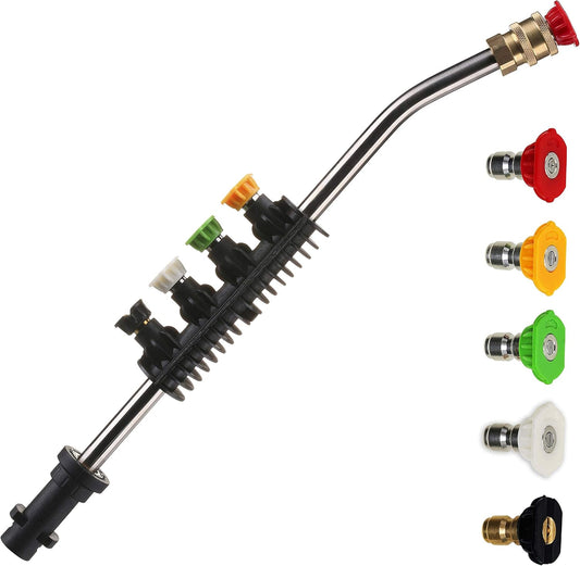 Pressure Washer Wand Extension with Adapter, Replacement Lance, Only Compatible Karcher K2, K3, K4, K5, K6, V1258-DP02-C-728